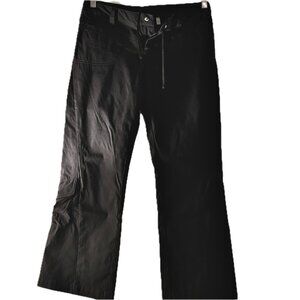 Athleta Women's Soft Shell Ski Snowboard Ski Pants Sz 4 Black Pockets EUC